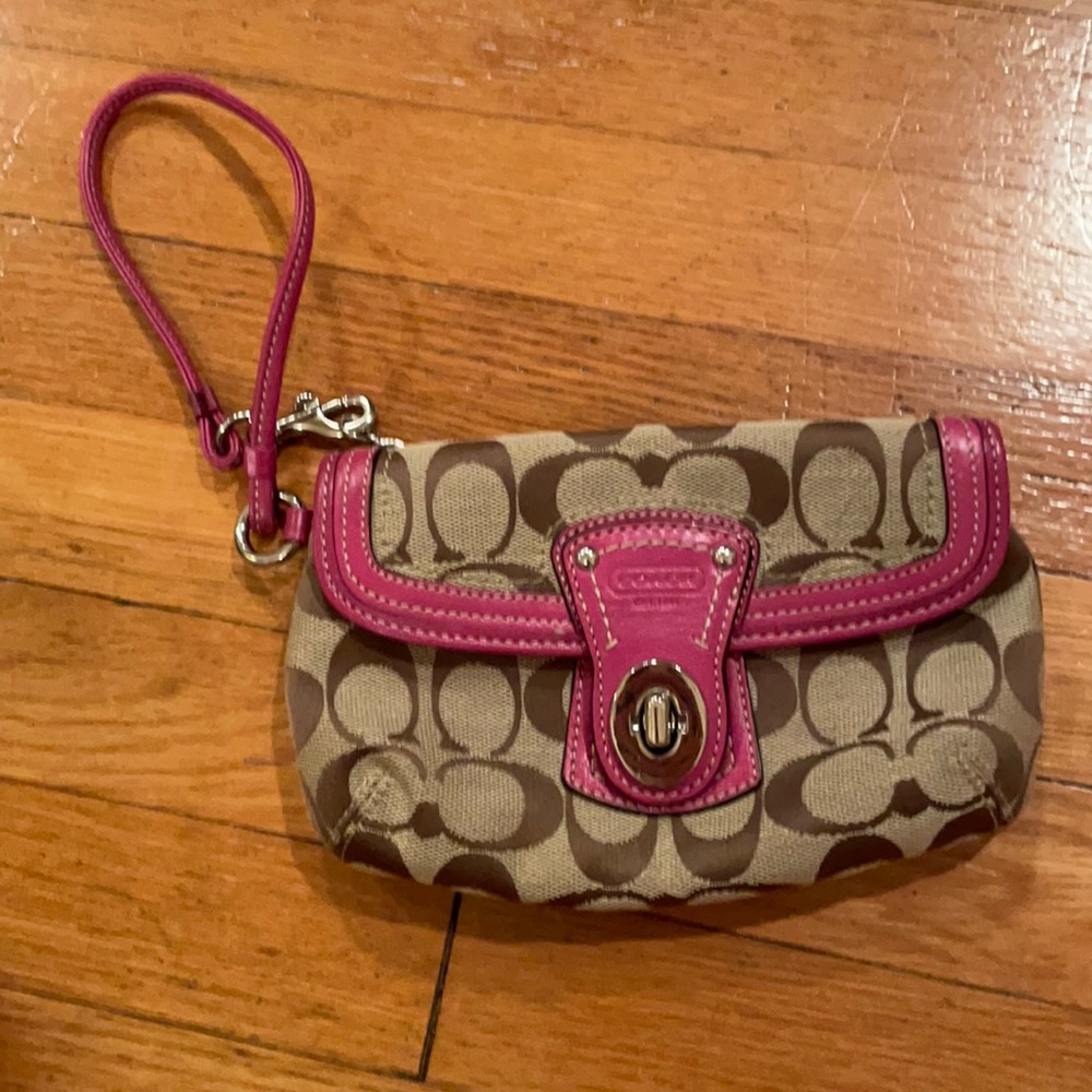 Coach Pink Wristlet